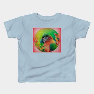 Macaw portrait Kids T-Shirt